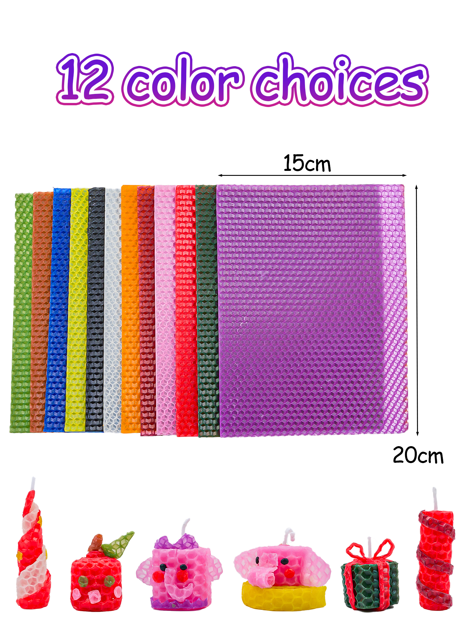 6pcs 15*20cm Color Beeswax She - Beeswax Sheet Roll incelemesi ve fiyatı