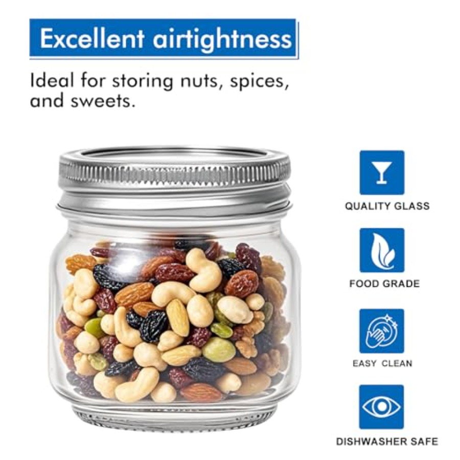 8 oz Mason Jars 4 Pack Small G - Mason Jar 8Oz incelemesi ve fiyatı