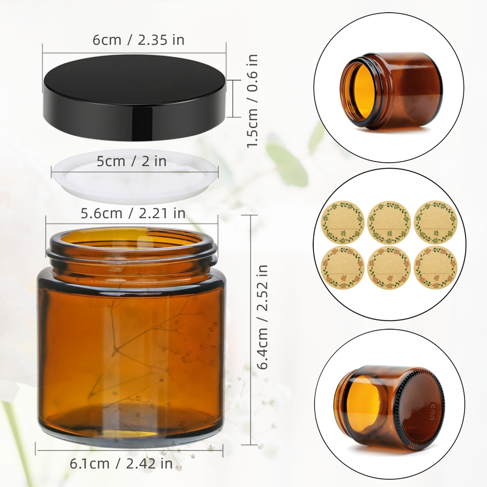 Glass Candle Jars, 4oz Amber R - Candle Supplies Glass Jars incelemesi ve fiyatı