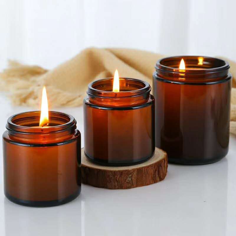 Glass Candle Jars, 4oz Amber R - Candle Supplies Glass Jars incelemesi ve fiyatı