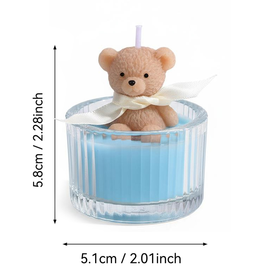Scented Luxury Teddy Bear Soy  - Candle Supplies Glass Jars incelemesi ve fiyatı