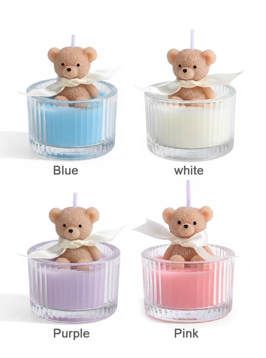Scented Luxury Teddy Bear Soy  - Candle Supplies Glass Jars incelemesi ve fiyatı