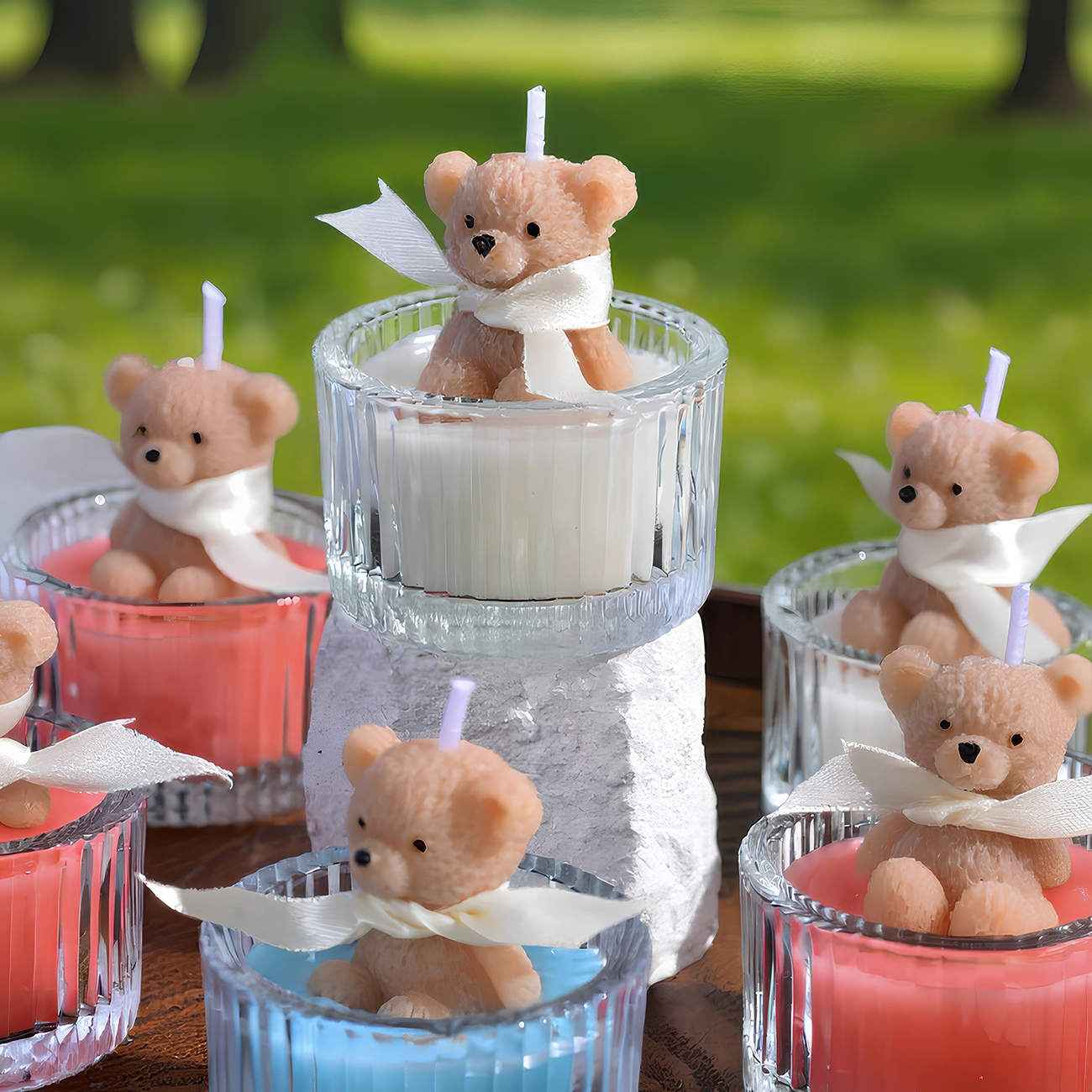 Scented Luxury Teddy Bear Soy  - Candle Supplies Glass Jars incelemesi ve fiyatı