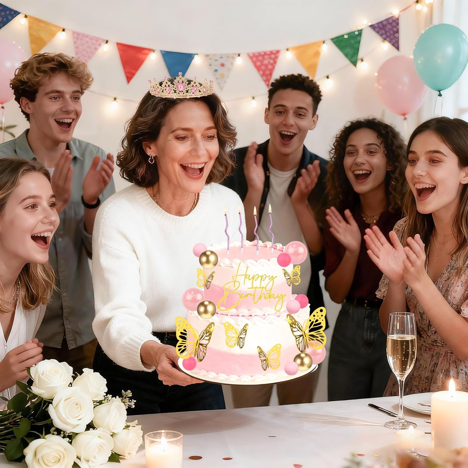Crown Cake Topper, Corona Para - Candle. Queen incelemesi ve fiyatı