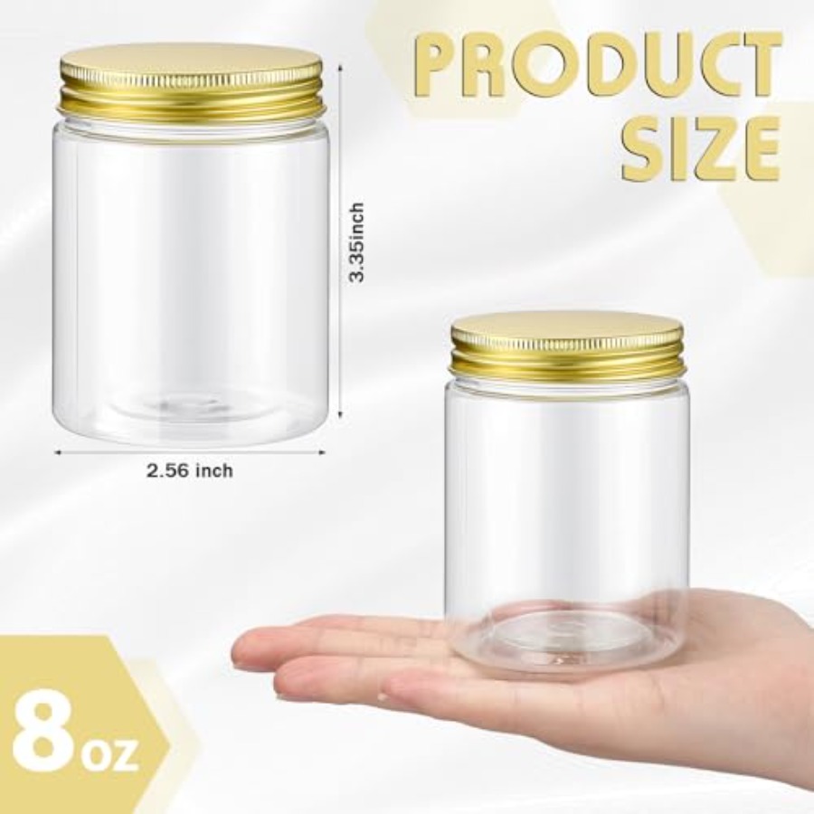 200 Pcs 8 oz Clear Plastic Mas - Mason Jar 8Oz incelemesi ve fiyatı