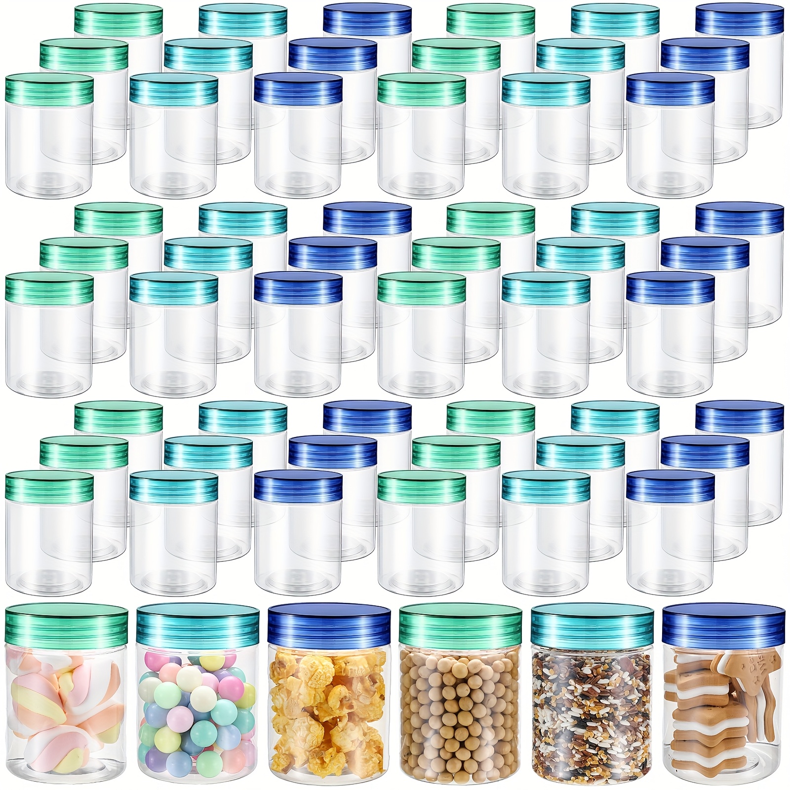 60pcs 8 Oz Plastic Jars With L - Mason Jar 8Oz incelemesi ve fiyatı