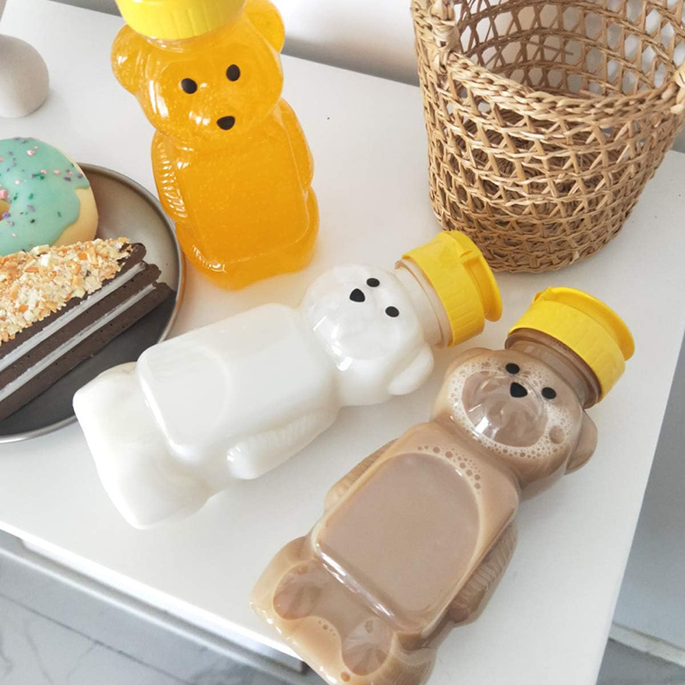 2PCS Plastic Bear Honey Bottle - Mason Jar 8Oz incelemesi ve fiyatı