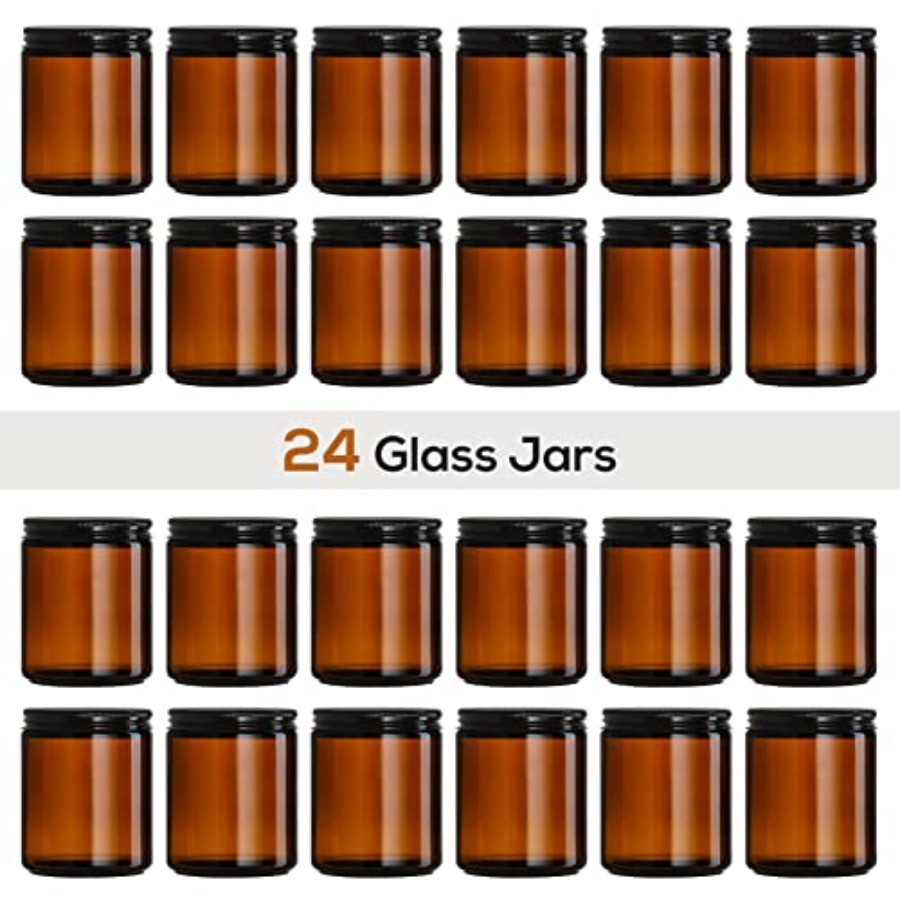 Pack 8 OZ Thick Amber Candle J - Mason Jar 8Oz incelemesi ve fiyatı
