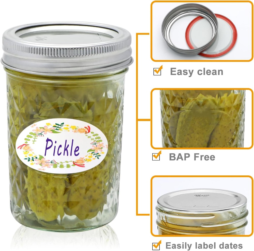 30 Pack 8 oz Mason Jars with A - Mason Jar 8Oz incelemesi ve fiyatı