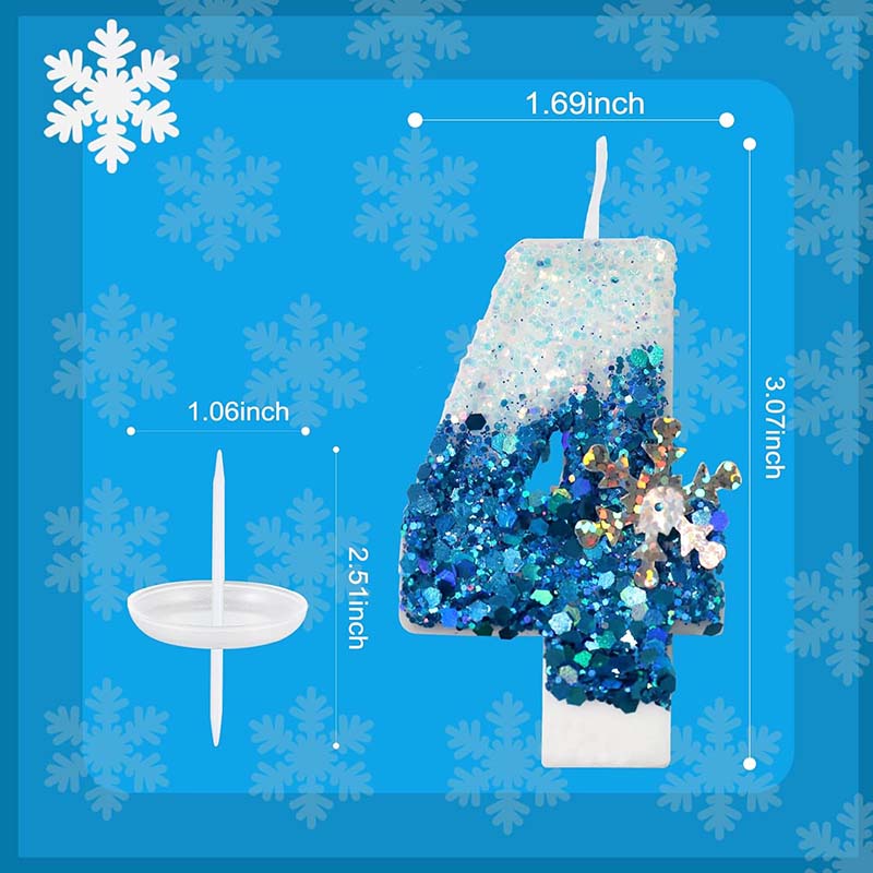 Frozen Birthday Candle Snow Qu - Candle. Queen incelemesi ve fiyatı
