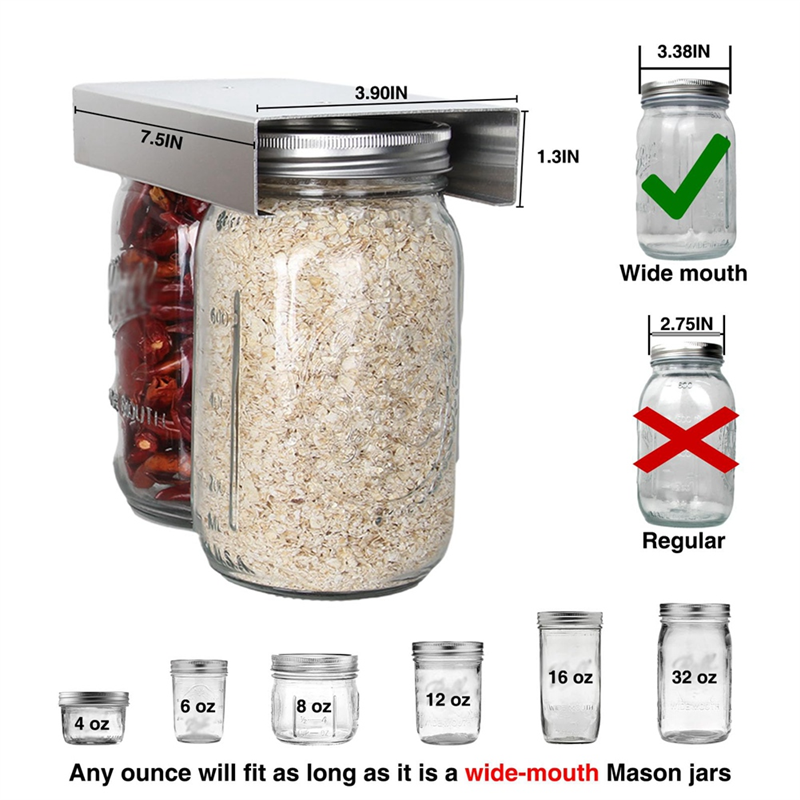 H-W Mason Jar Organizer Holder - Mason Jar 8Oz incelemesi ve fiyatı