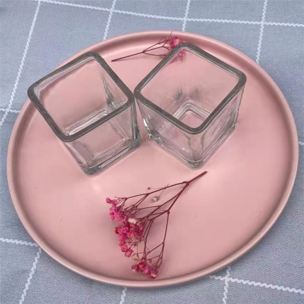 Geometry Square Candlestick In - Candle Supplies Glass Jars incelemesi ve fiyatı
