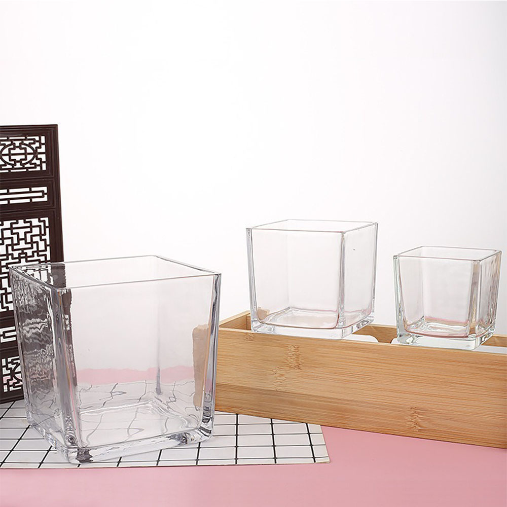 Geometry Square Candlestick In - Candle Supplies Glass Jars incelemesi ve fiyatı