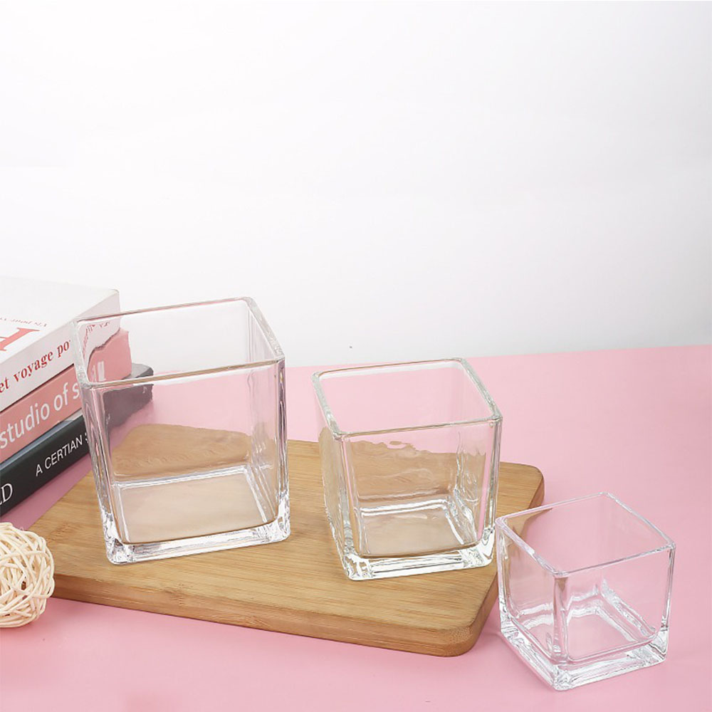 Geometry Square Candlestick In - Candle Supplies Glass Jars incelemesi ve fiyatı